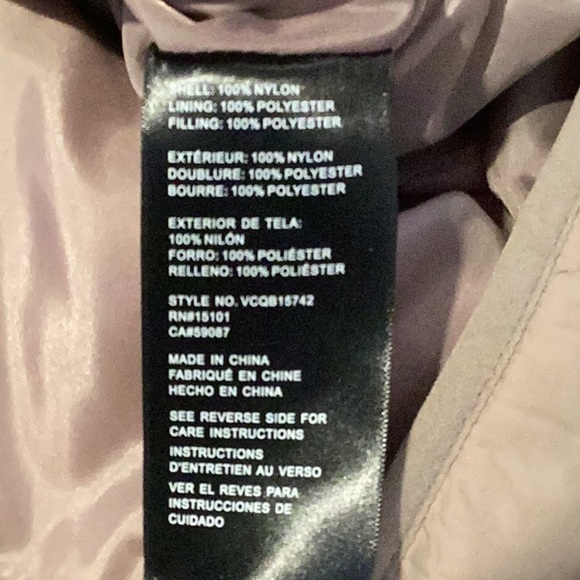 Vince Camuto NWT Women's Water Resistant Quilted Hooded Jacket Taupe Medium - Picture 9 of 9